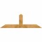 Ekena Millwork Portland Rough Sawn Timber Gable Bracket, Western Red Cedar, 72"W x 24"H x 6"D x 6"F, 8/12 Pitch GBW072X24X0606POR00RWR - alternate 1